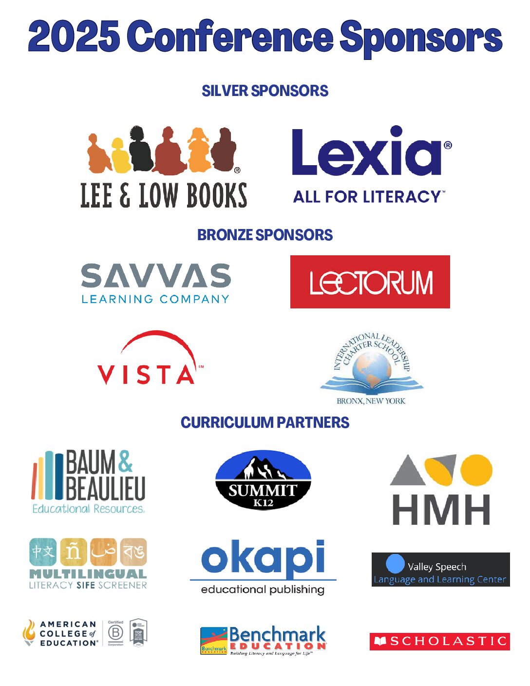 2025 Conference Sponsors